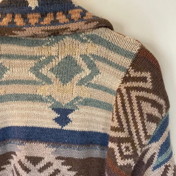 Multicolor Patterned Women's Sweater (Ralph Lauren?) No Tags, size Med/Lg - Picture 9 of 13
